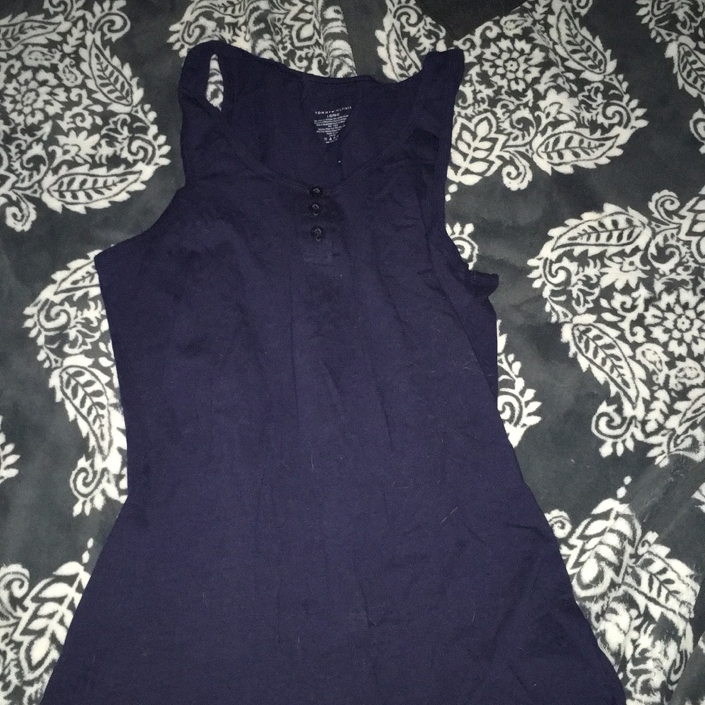 Navy blue tank top